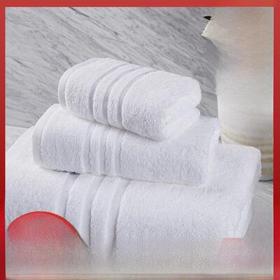 Luxury Hotel White Bath Towel Set Large Thick Towels 浴巾3件