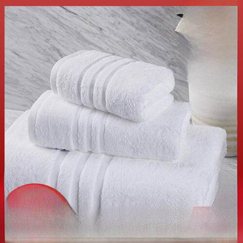 Luxury Hotel White Bath Towel Set Large Thick Towels 浴巾3件