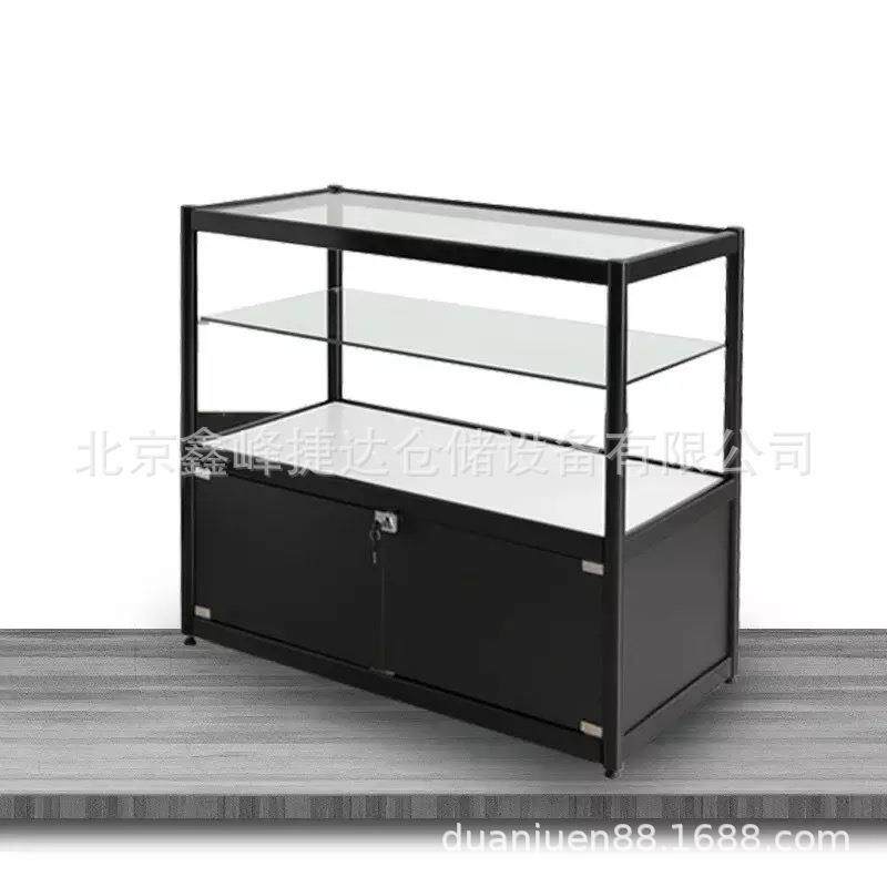 透明玻璃珠宝展柜手机柜台配件样品柜子首饰品模型烟酒展示柜带锁