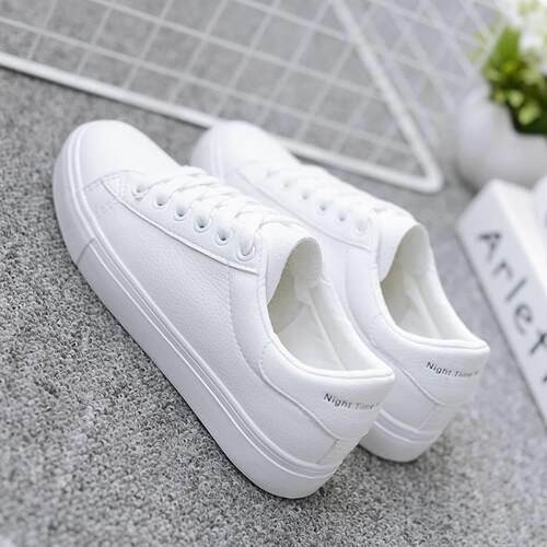 Women flat shoes Students sneakers Skate shoe 休闲小白鞋女