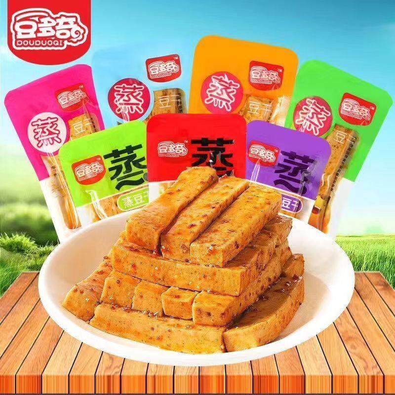 多奇蒸豆干 干小零食豆制品素食香菇豆干 干休闲 零食500g装 整箱