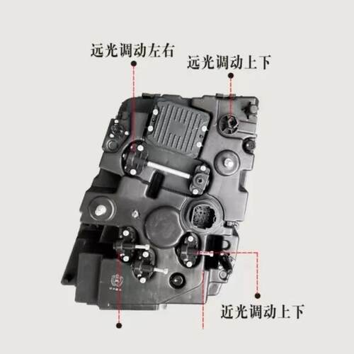 适用照陕汽重卡德龙x5000全led大灯灯总成前大前灯带流水转向8888
