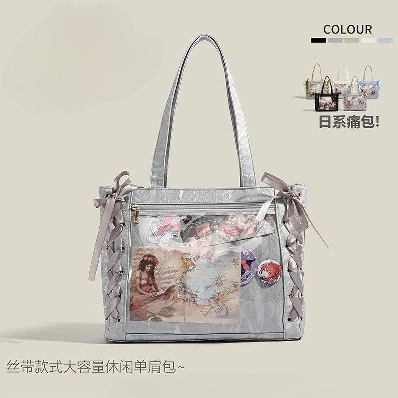 二次元单肩包跨境甜美少女托特包