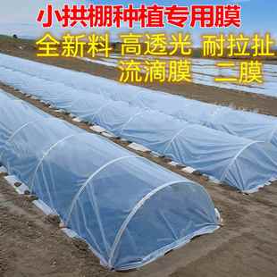 农用小拱棚膜加厚透明塑料薄膜种菜专用膜塑胶布保温防寒大棚地膜