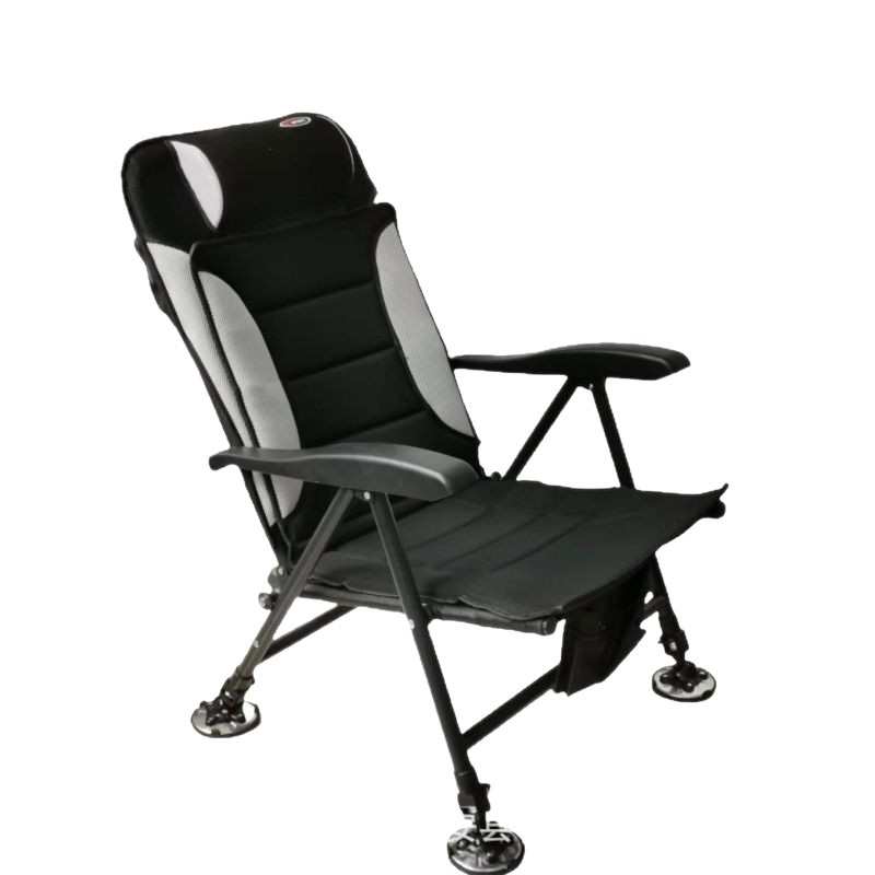 D6碳钢金属欧式钓椅批发全地形多功能可折叠便携式加厚可躺钓鱼椅