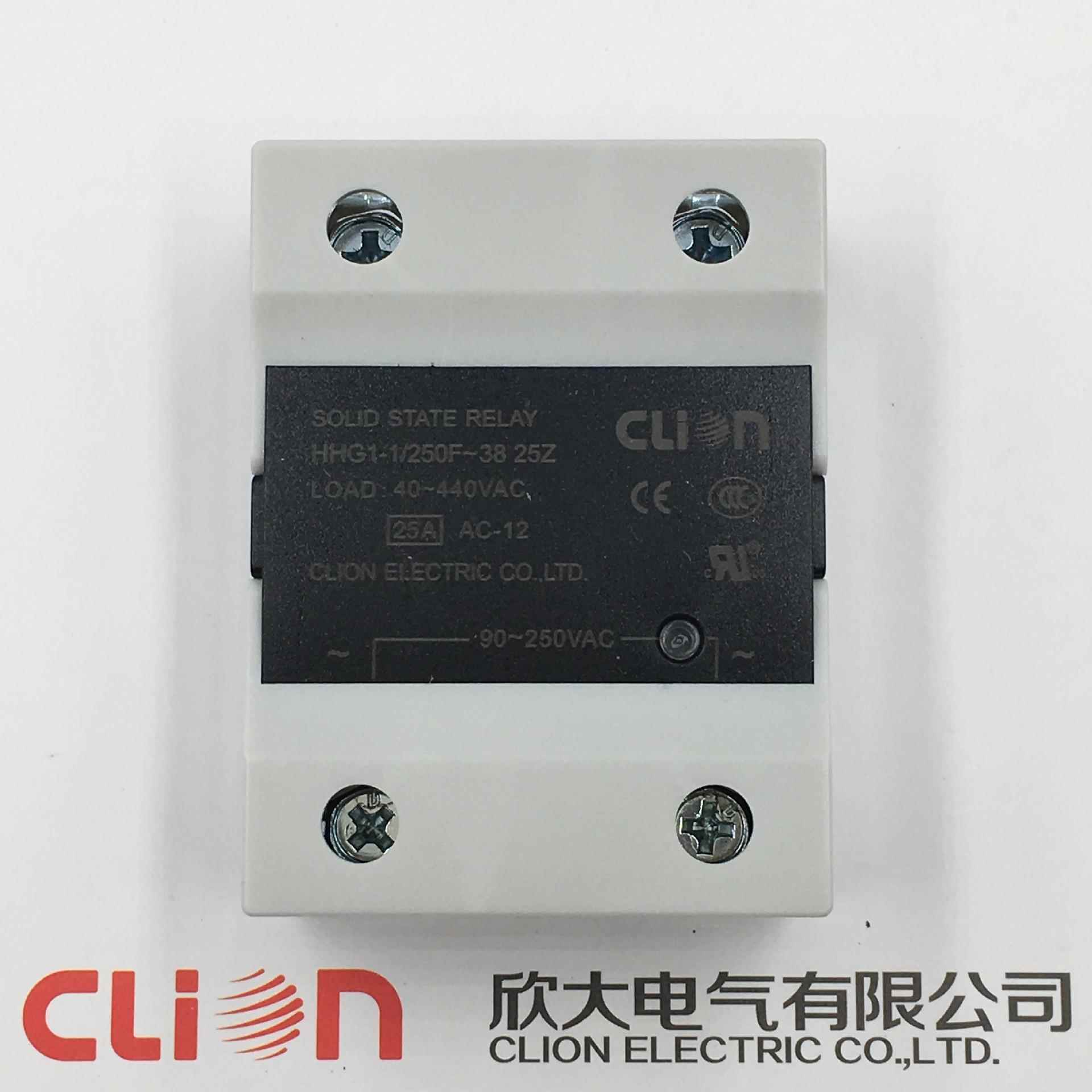 clion欣大交流固态继电器HHG1-1/250F-38 25Z SSR-25AA无触点开关