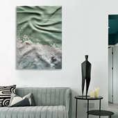 现代轻奢高端3D立体浮雕手绘油画玄关过道装 饰画客厅餐厅抽象挂画