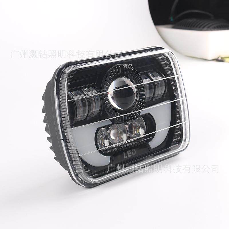 5x7方灯适用吉普切诺基7寸LED前大灯 6x7远近光前照灯越野改装