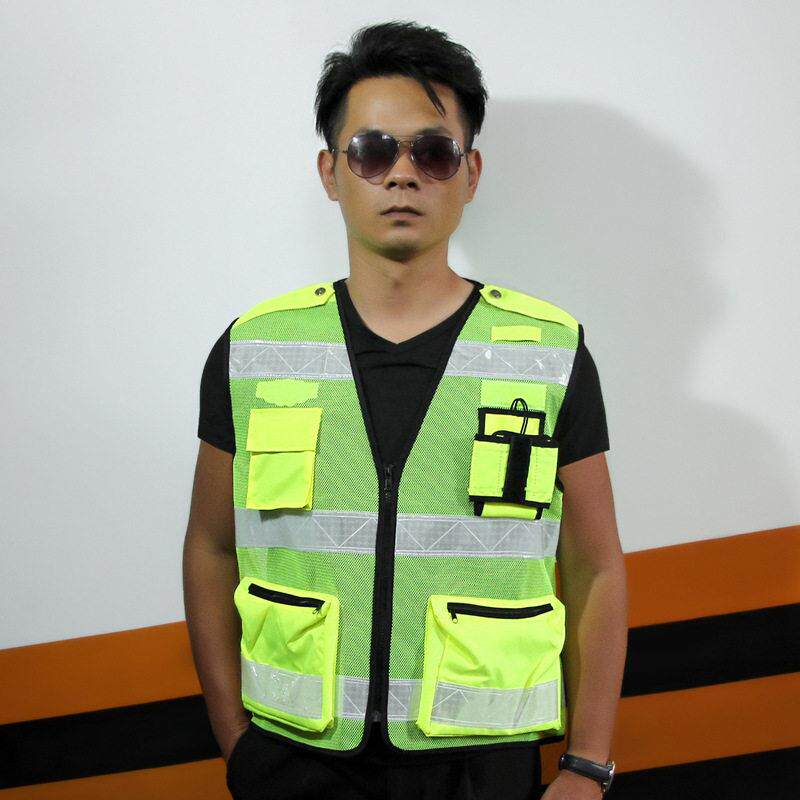 反光背心安全马甲道路应急救援交通夜间多口袋萤光安全服定做印字
