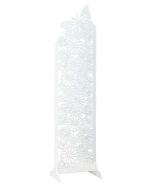 7W屏风隔断玄关时尚客厅白色雕花折叠屏风店铺橱窗背景镂空移动屏