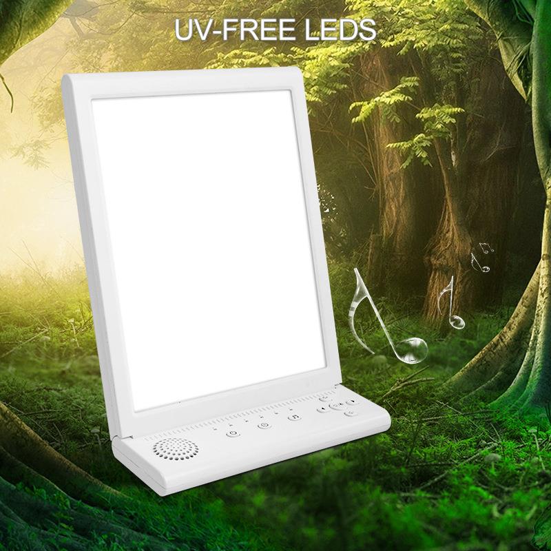 白噪音光疗灯SAD理疗灯调光调色自然光疗灯happy light音乐光疗灯