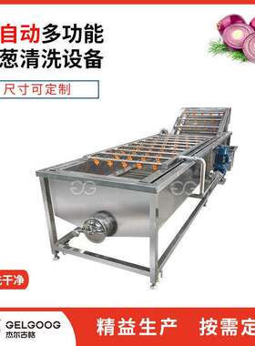 洋葱净菜清洗切分加工生产机器 圆葱清洗机 洋葱去皮清洗设备
