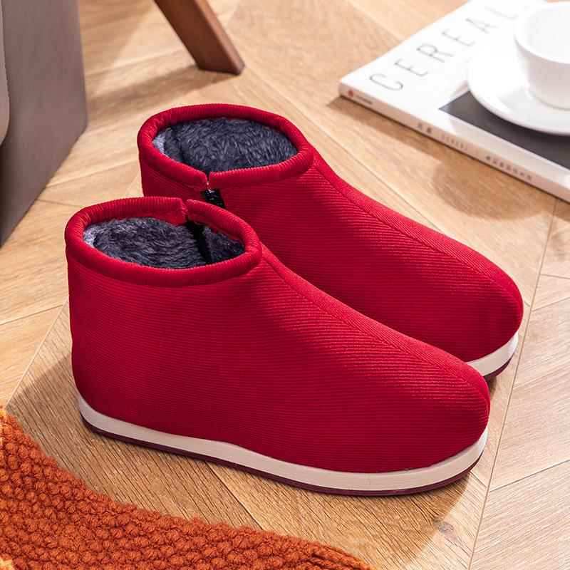 高档新款季手工棉鞋暖耐磨保鞋厚冬底老棉居鞋家防滑月子鞋中老年