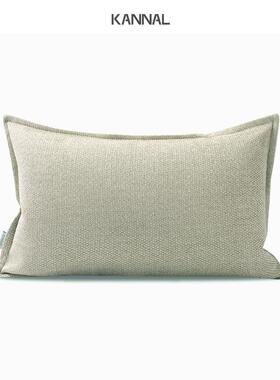 正品『暖灰』现简米灰色大象靠包代棉粗麻抱枕沙发靠枕样板灰间腰