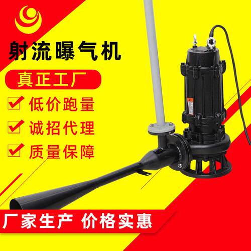 湖南永州污水处理增氧射流曝气机潜水射流曝气机射流式曝气设备