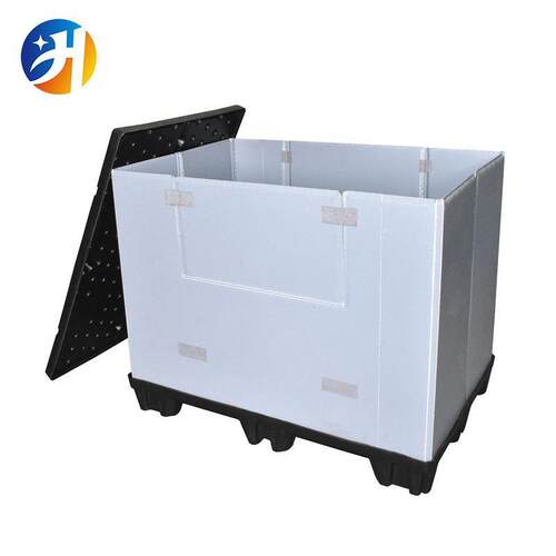 塑料围板箱 1100*1000吹塑天地盖 工业加厚折叠箱 周转箱厂家直销