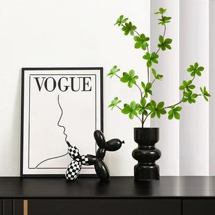 高档软装入户进门玄关装饰摆件走廊过道鞋柜绿植工艺品现代高级感