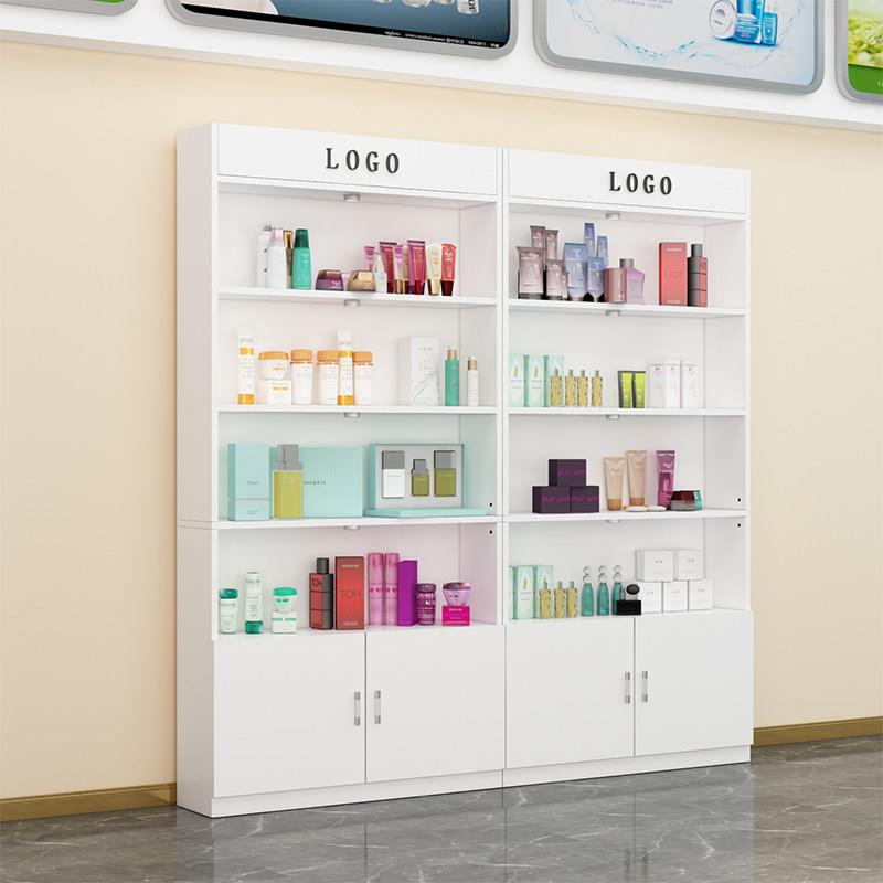 妆品展示柜柜美容院理发店美甲子护QNV化品货架样品柜子产品陈肤