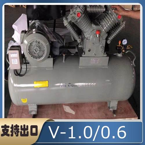 跨境皮带活塞式压缩机220V风镐空压机汽修厂活塞式低高压气泵