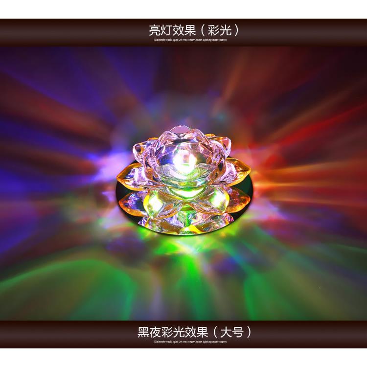新款直销灯具3W5wled孔灯水晶牛眼灯客厅电视墙背景吊顶孔洞灯装