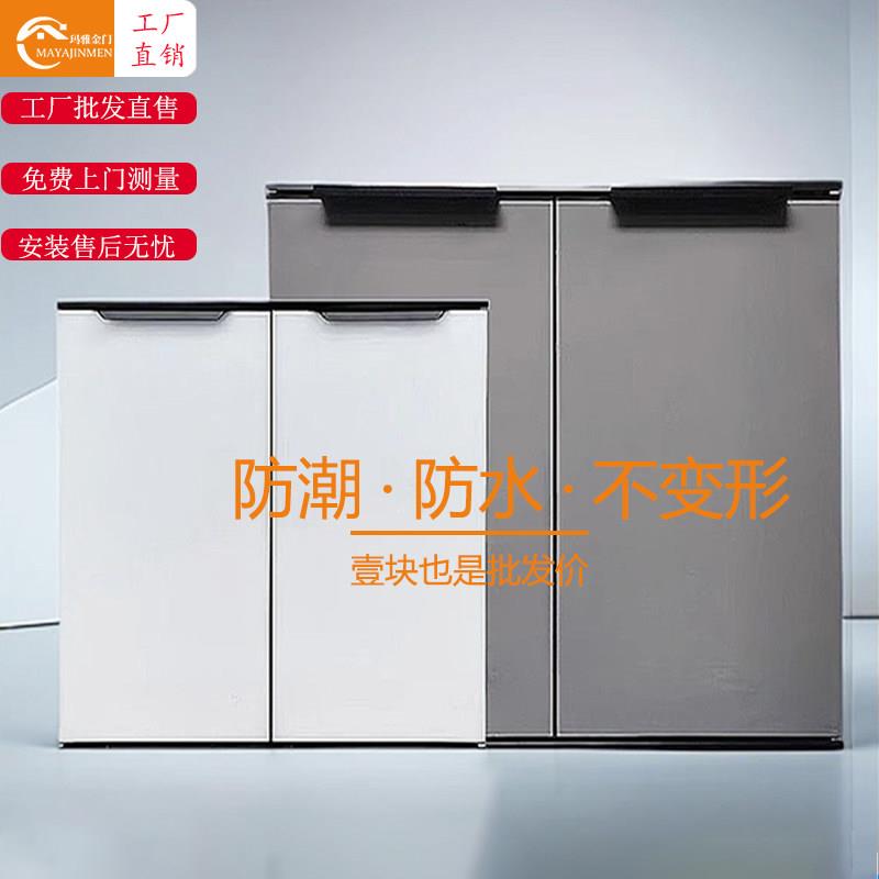 重庆厨柜门定制钢化玻璃柜门衣柜门橱柜门板自装晶钢门定做