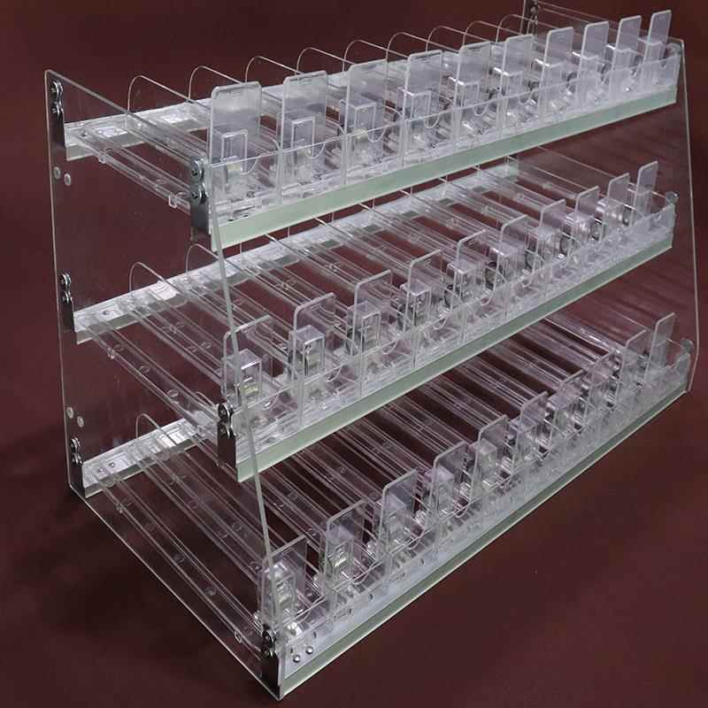 多层梯形推烟器台式超市便利店烟架自动弹出推进器烟架子展式架子