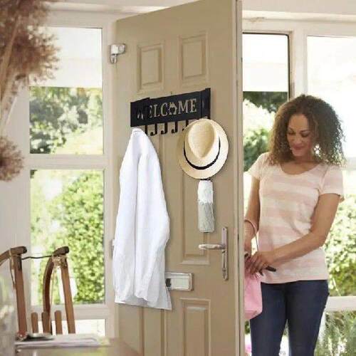 Wall-mounted Keys Holder Rack Sweet Home Black Storage