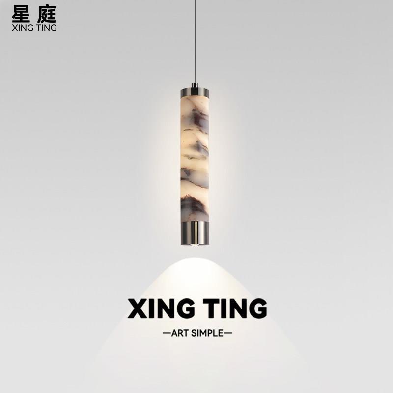 床头吊灯意式轻奢高级感2026新款可升降设计师玄关卧室床头吊线灯