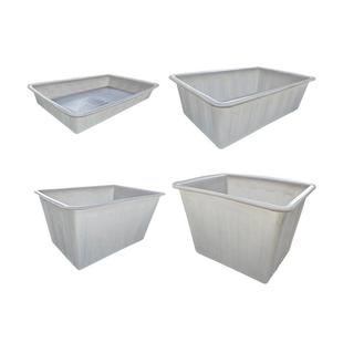 400L01塑料厚水箱箱长方形加牛筋水养殖养鱼养虾菜市场方形产PE水