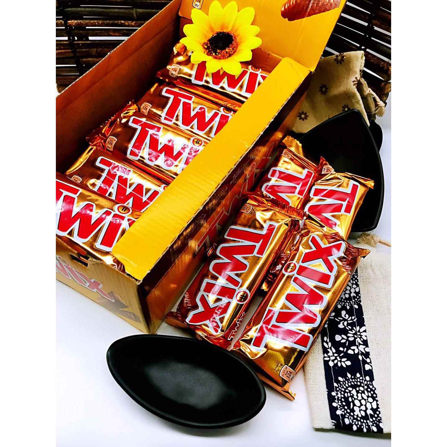 Twix 1盒/24条/50g埃及进口巧克力Chocolates FOOD焦糖休闲零食
