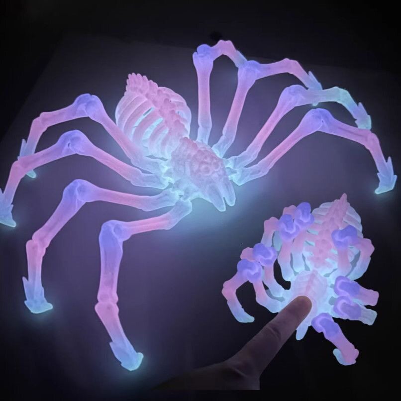 打印玩具夜光彩虹鲨鱼3D模型摆件