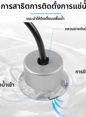 水浸传感器漏水探测器水位探测器有线联网常开常闭可选12-24V供电