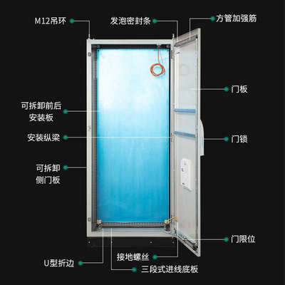 仿威图控制柜PLC电气控制柜IP65网络机柜不锈钢动力柜配电柜定制