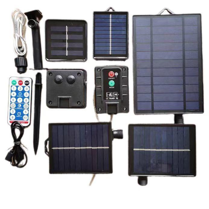 彩灯串太阳能电池板配件通用3v7v24V31v太阳能彩灯串单独配件diy