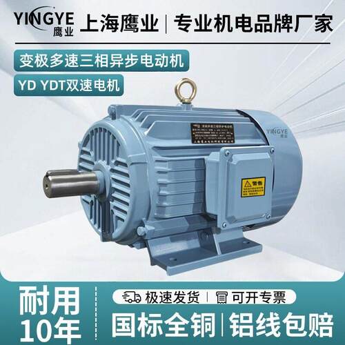 YD112M-8/61.3/1.8wYD160M-8/66/8W变极多速电机YDEJ双速刹车