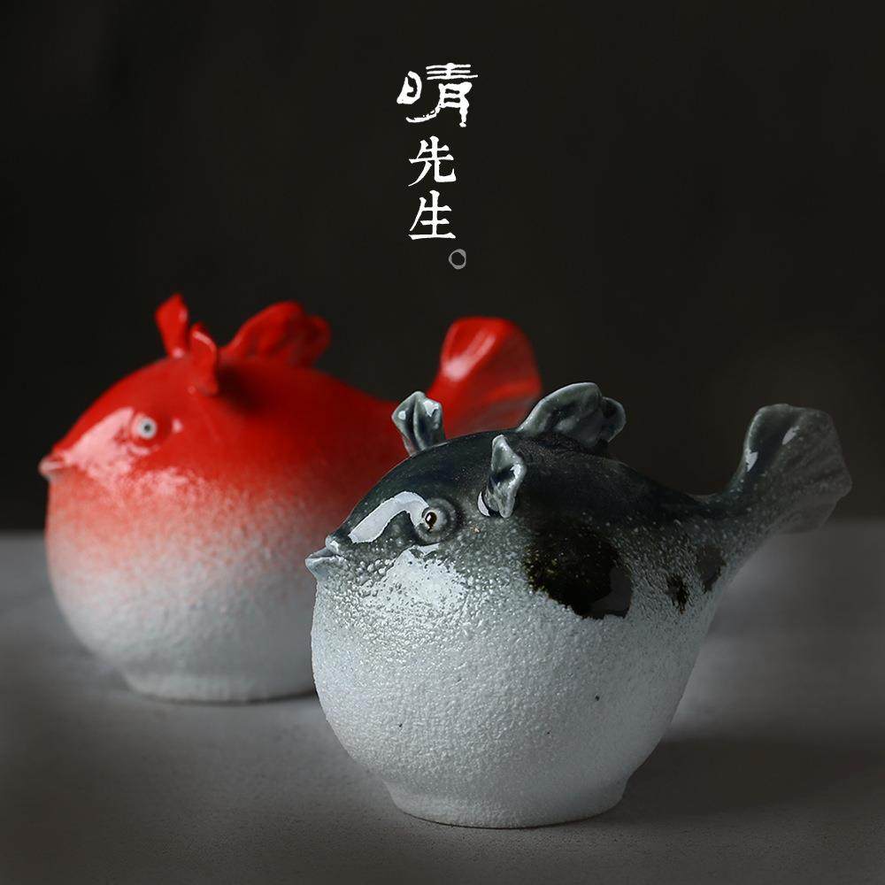 晴天文房四宝水滴砚台磨墨研磨专用陶瓷青瓷书法国画砚滴墨锭摆件