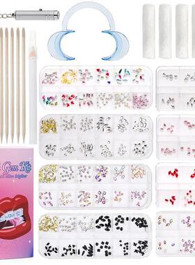 1 Set Professional Tooth Gem Kit Diy Love Horse Eye Crystals