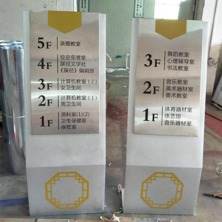 索引导视牌制做公园引路指示牌小区导向牌烤漆标识牌户外指路牌