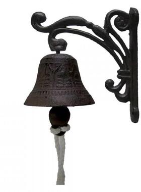 款乡村新复古壁挂外铸铁晚餐钟金属门铃工艺品户装庭院酒tx007吧