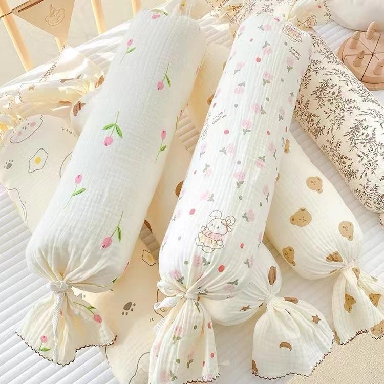 婴儿枕头枕头圆柱糖果批发枕芯