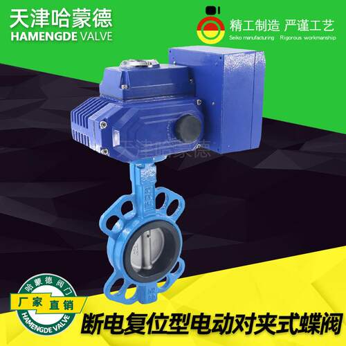蒙德断哈电复位电动蝶阀AC20V0常闭型2开关阀阀门DN5 65857 80 10