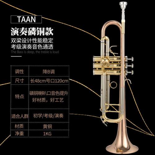 高档正考品TAAN 小号乐器 降B调初演学奏级专业乐团