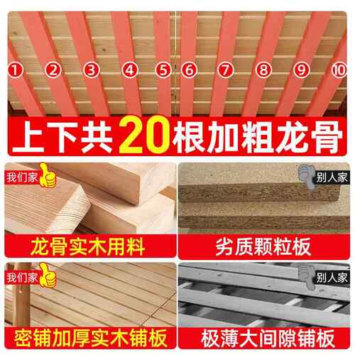 上下床双层床胡桃木上下铺儿童床多功能高低床小户型姐弟床子母床