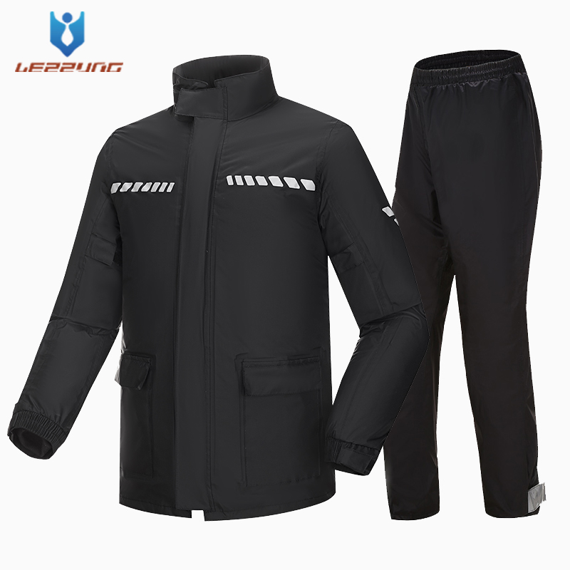 反光雨衣雨裤套装男士摩托车骑行防水长款全身防暴雨雨服户外钓鱼