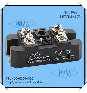 柳晶原装单相半控桥模块MFQ60A1600V 软启动电容充电选用