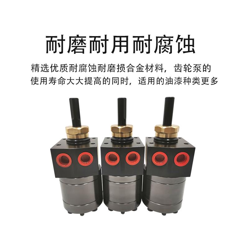 油漆涂料齿轮泵1.5CC3CC静电喷漆齿轮泵油性水性静电泵定量计量泵