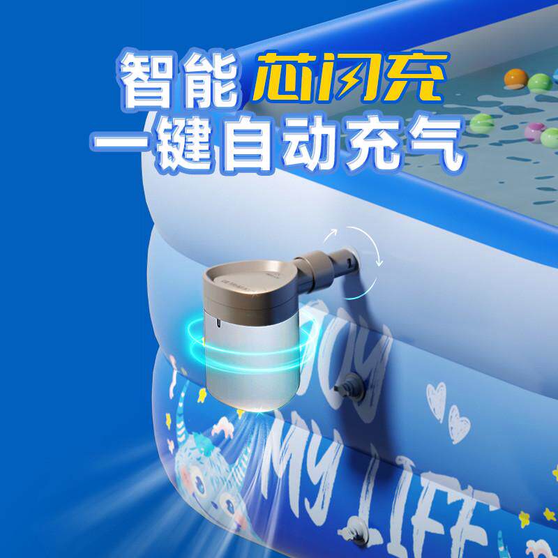 可折叠戏水水池新品充气加厚大型户外滑梯儿童宝宝池游泳池家用