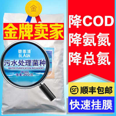 工厂处理剂污水净化氧污水微生物菌种变清菌种好废水处理污水处理