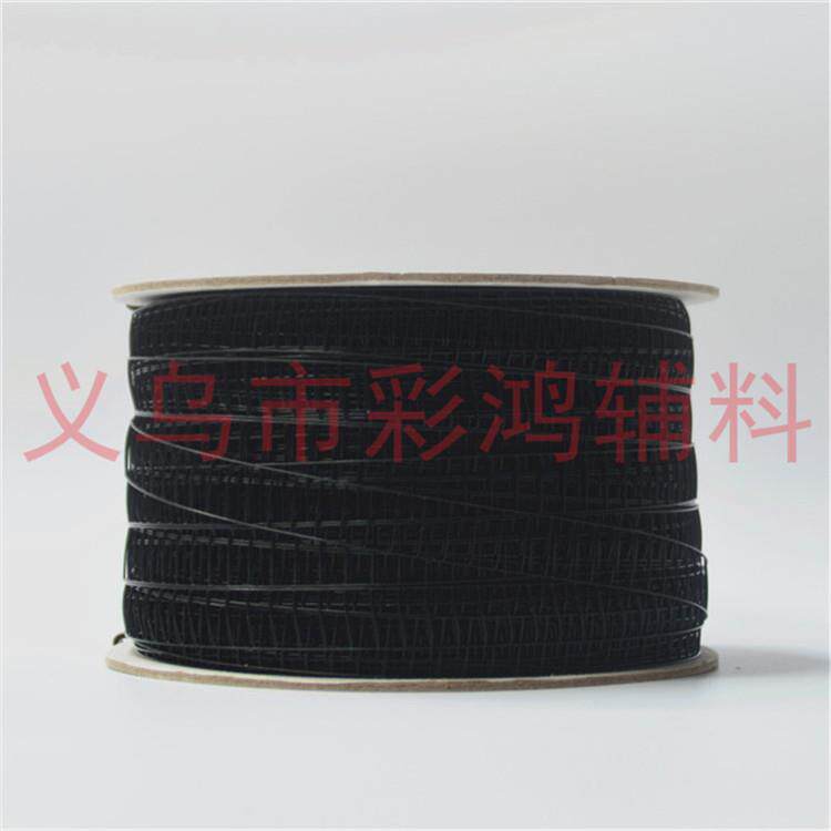 包邮自动PTU透明尼龙工字卷式梯形胶钉针机水洗牛仔腰牌卡15MM