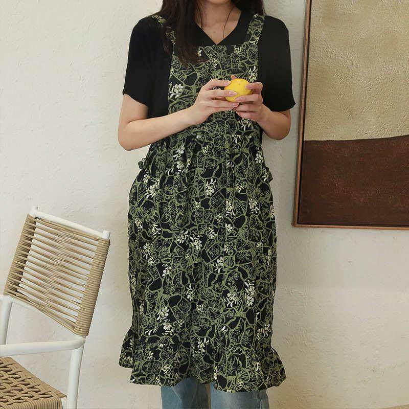 碎花款园艺家用泡泡纱防气质防围裙油厨房泼水围裙爆全棉,家庭/个人清洁工具,围裙套装,淘宝优惠券,粉丝福利购,淘宝优惠卷